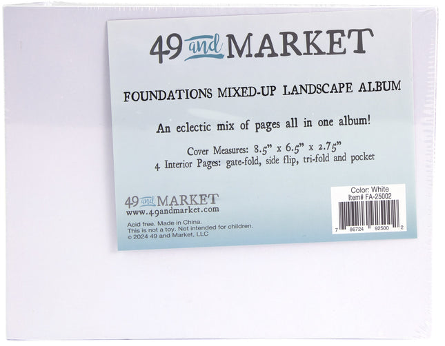 49 and Market - Foundations Mixed Up Landscape Album - White