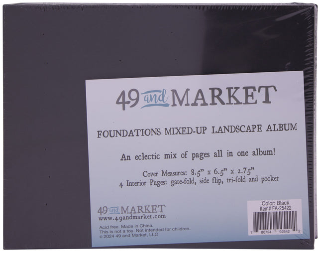 49 and Market - Foundations Mixed Up Landscape Album - Black