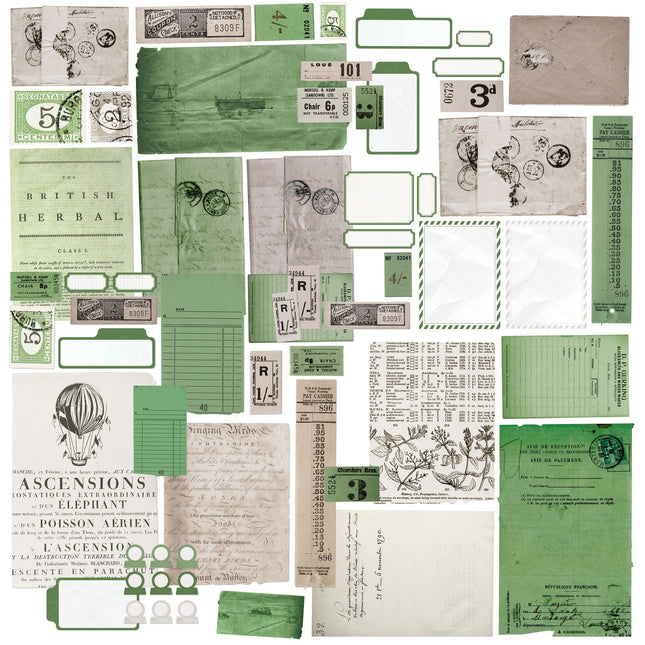 49 and Market - Color Swatch: Willow - Ephemera Stackers