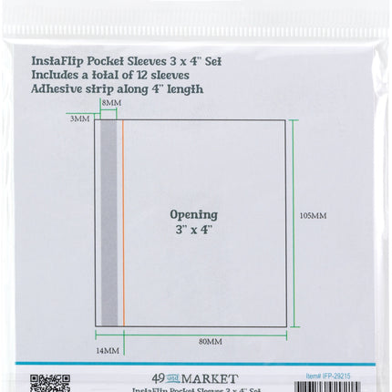 49 and Market - InstaFlip Sleeves - 3"X4"