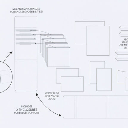 49 and Market - Create-An-Album Foundation Inserts - Assortment 1 White