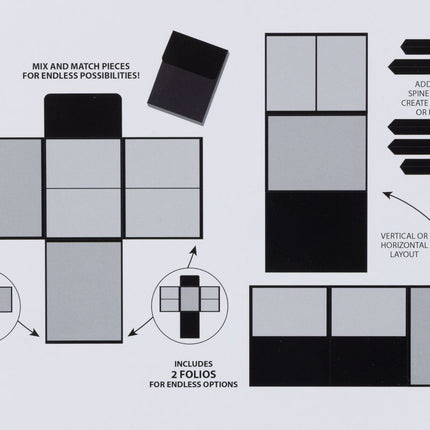 49 and Market - Create-An-Album Foundation Inserts - Assortment 2 Black