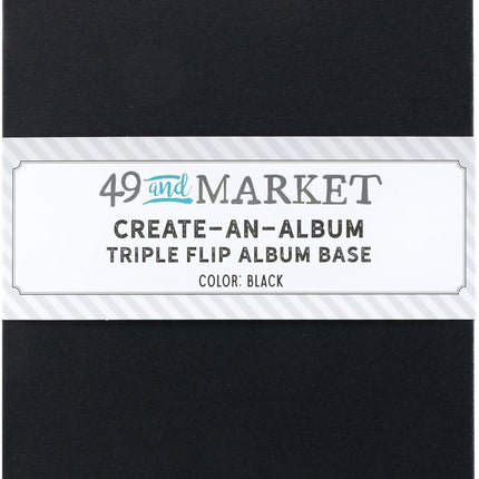 49 and Market - Create-An-Album Triple Flip Album Base - Black