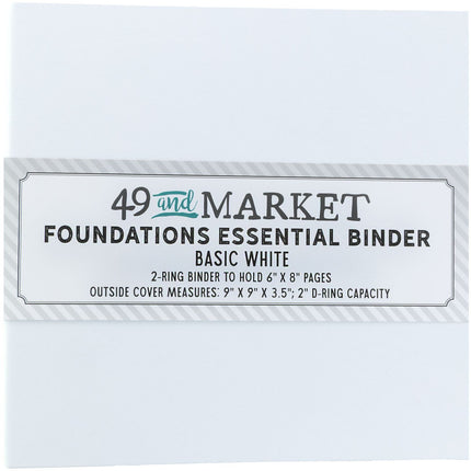 49 and Market - Foundations Essential Binder – Basic White