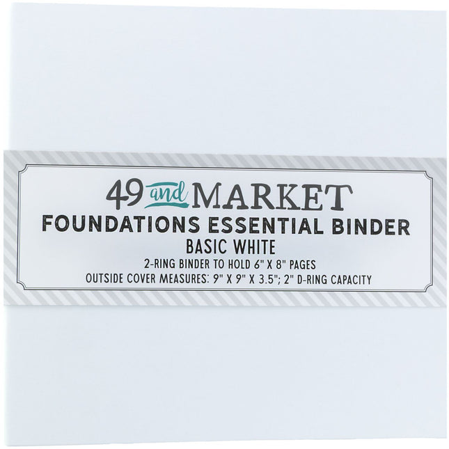 49 and Market - Foundations Essential Binder – Basic White