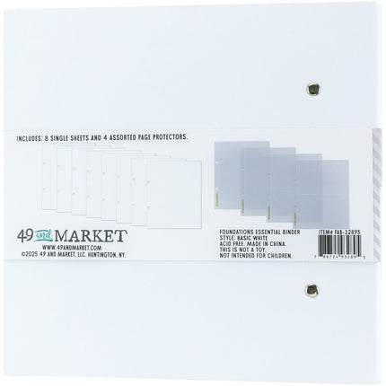 49 and Market - Foundations Essential Binder – Basic White