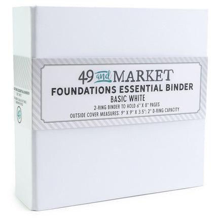 49 and Market - Foundations Essential Binder – Basic White