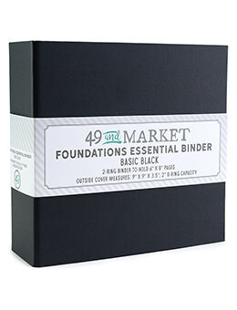 49 and Market - Foundations Essential Binder – Basic Black