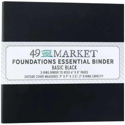 49 and Market - Foundations Essential Binder – Basic Black