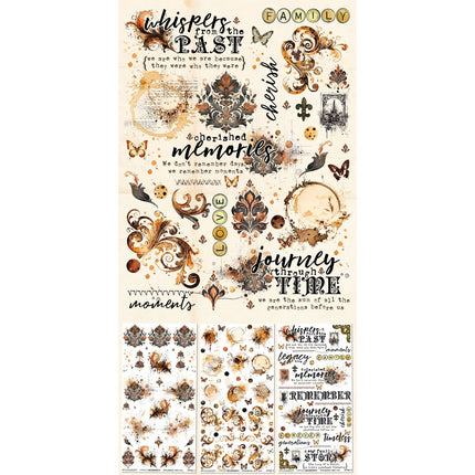49 and Market - Nostalgic Memories - Rub-On Transfers
