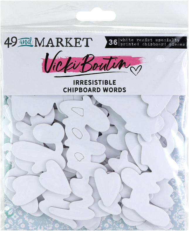49 and Market - Vicki Boutin Irresistible - Chipboard Words