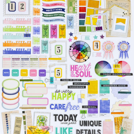 49 and Market - Artful Moments - Journaling Bits Set