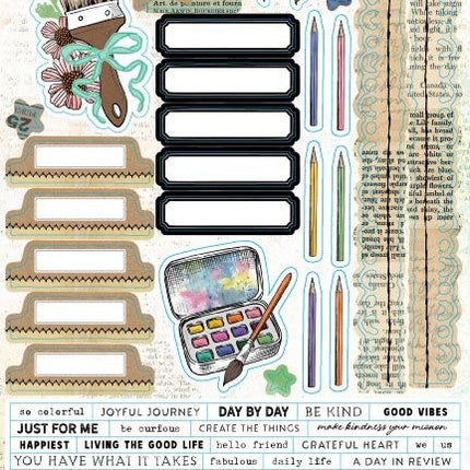 49 and Market - Artful Moments - Cardstock Stickers