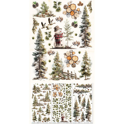 49 and Market - Timber & Tweed - Essential Rub-On Transfers
