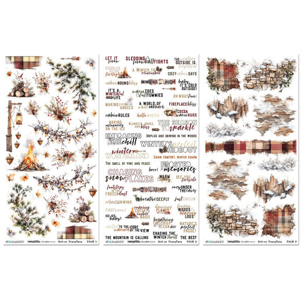 49 and Market - Timber & Tweed - Blendable Rub-On Transfers