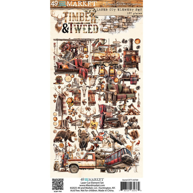 49 and Market - Timber & Tweed - Laser Cut Element Set
