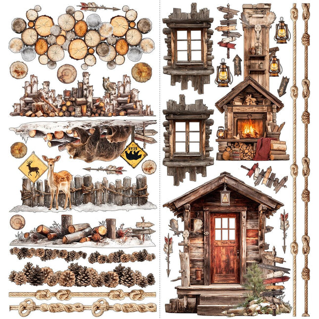 49 and Market - Timber & Tweed - Laser Cut Floral Set