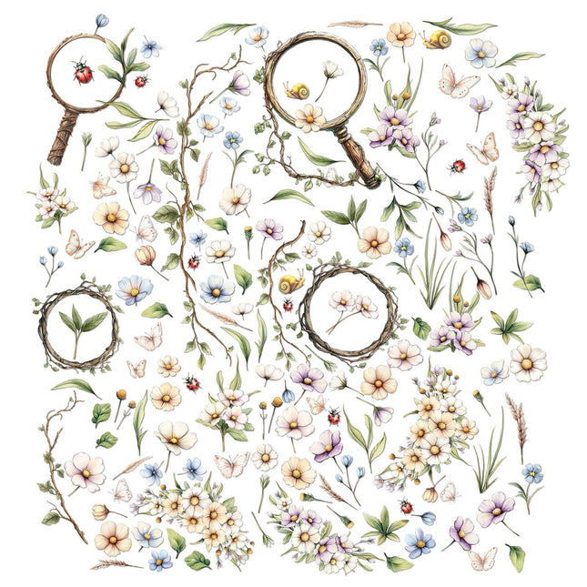 49 and Market - The Looking Glass - Laser Cut Wildflowers
