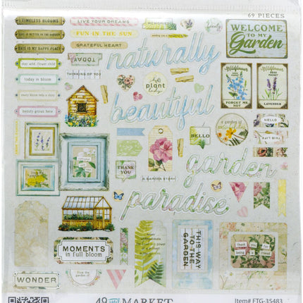49 And Market - From the Garden – Chipboard Assortment