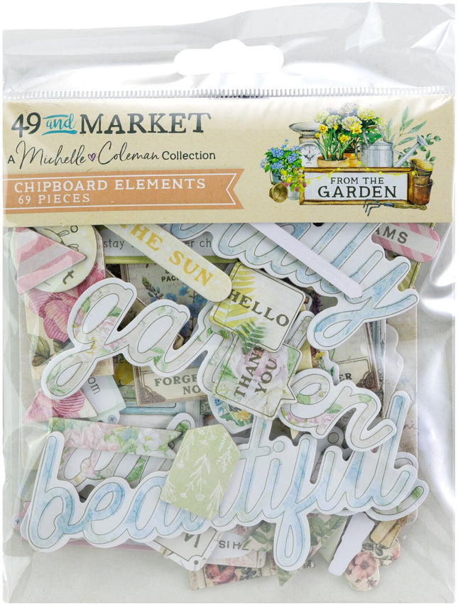 49 And Market - From the Garden – Chipboard Assortment