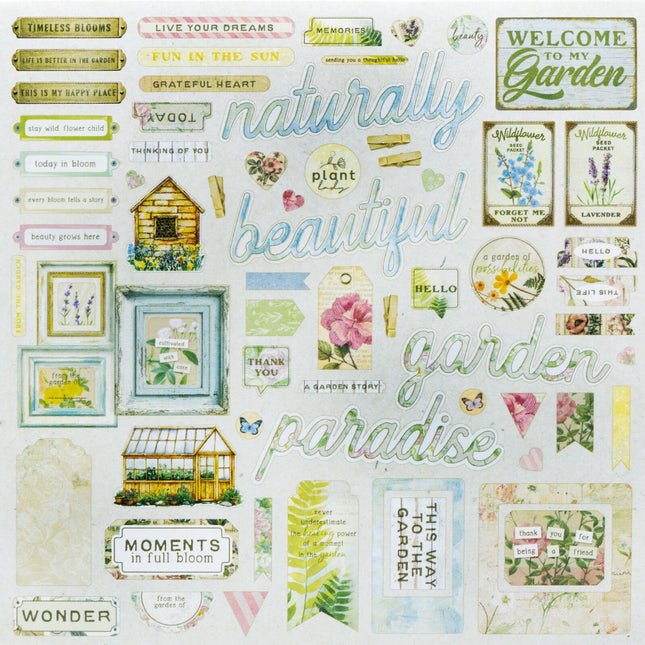 49 And Market - From the Garden – Chipboard Assortment