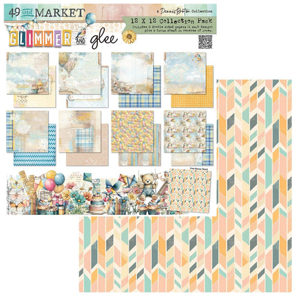 49 and Market - Glimmer & Glee - 12x12 Collection Paper Pack