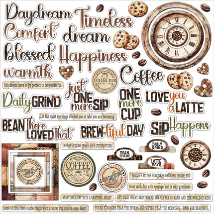 49 And Market - Country Heart Cafe – Chipboard Assortment