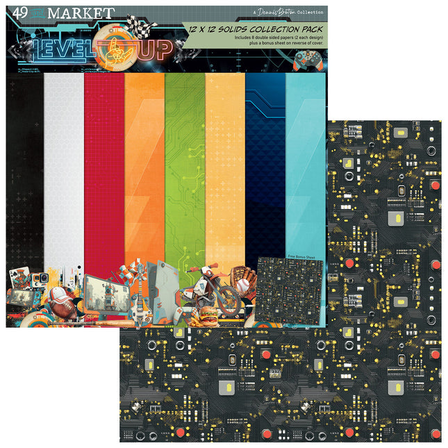 49 and Market - Level Up - 12x12 Solids Collection Pack