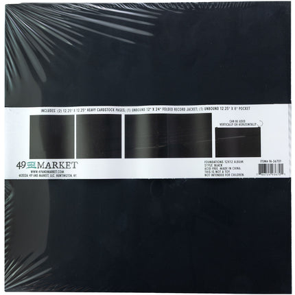 49 and Market - Foundations 12x12 Album - Black