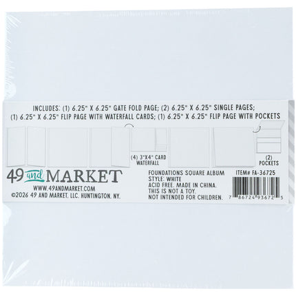 49 and Market - Foundations Square Album - White