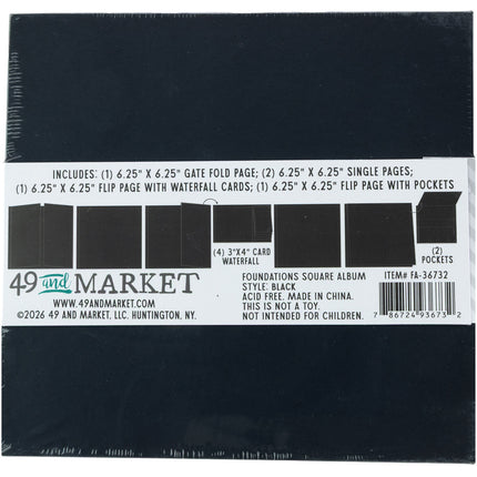 49 and Market - Foundations Square Album - Black