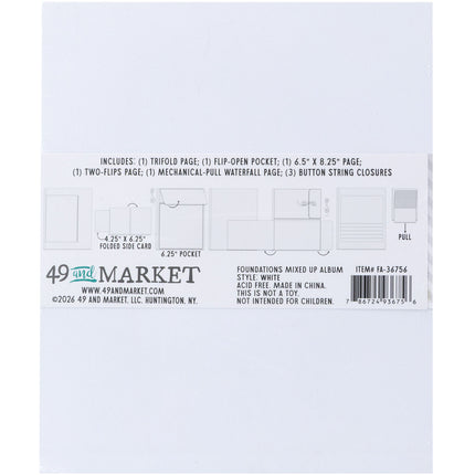 49 and Market - Foundations Mixed Up Portrait Album 2 - White