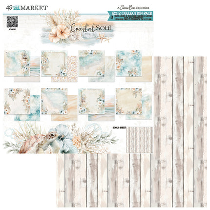 49 and Market - Coastal Soul - 12x12 Collection Paper Pack