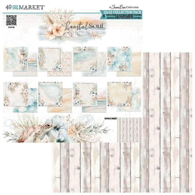 49 and Market - Coastal Soul - 12x12 Collection Paper Pack