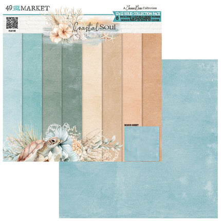 49 and Market - Coastal Soul - 12x12 Solids Collection Pack