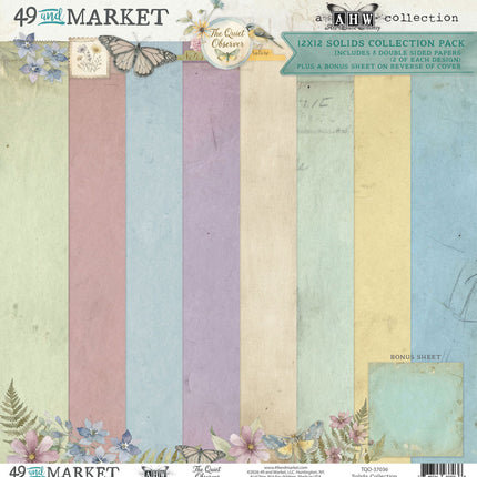 49 and Market - The Quiet Observer - 12x12 Solids Collection Pack