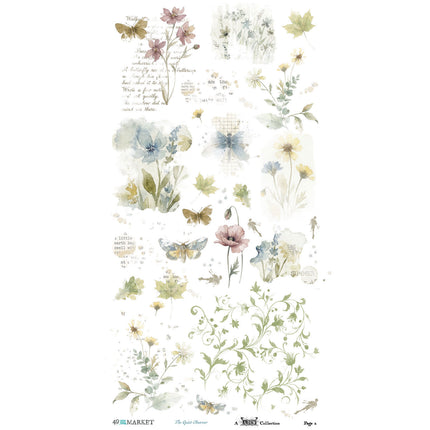 49 and Market - The Quiet Observer - Blendable Rub-On Transfers