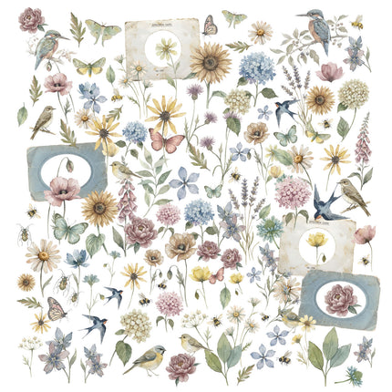 49 and Market - The Quiet Observer - Laser Cut Wildflowers