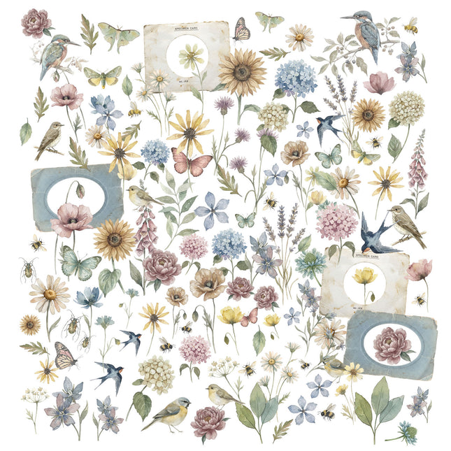 49 and Market - The Quiet Observer - Laser Cut Wildflowers