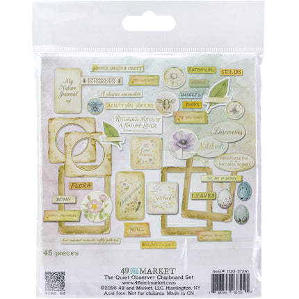 49 And Market - The Quiet Observer – Chipboard Assortment