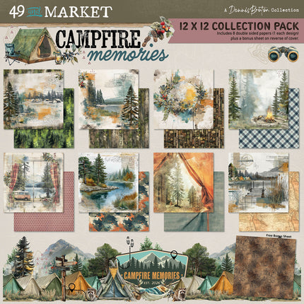 49 and Market - Campfire Memories - 12x12 Collection Paper Pack