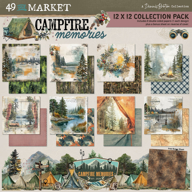 49 and Market - Campfire Memories - 12x12 Collection Paper Pack