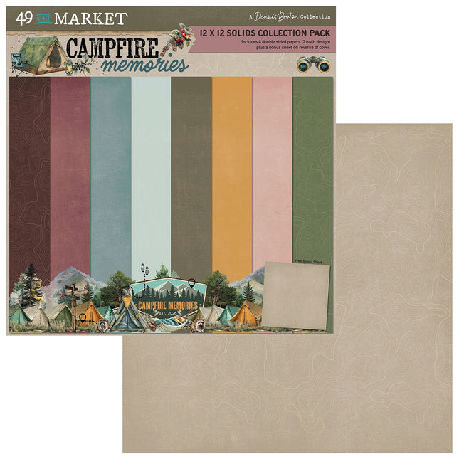 49 and Market - Campfire Memories - 12x12 Solids Collection Pack