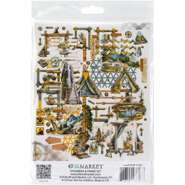 49 and Market - Campfire Memories - Ephemera & Frame Set