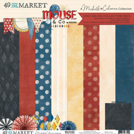 49 and Market - Mouse & Co - 12x12 Solids Collection Pack