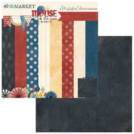 49 and Market - Mouse & Co - 12x12 Solids Collection Pack