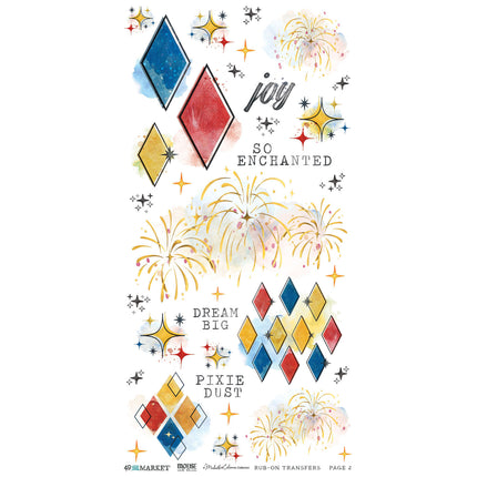 49 and Market - Mouse & Co - Blendable Rub-On Transfers