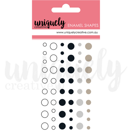 Uniquely Creative - Enamel Dots - Monoshromatic