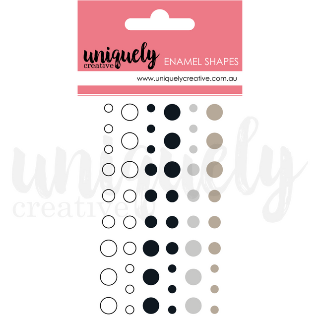 Uniquely Creative - Enamel Dots - Monoshromatic
