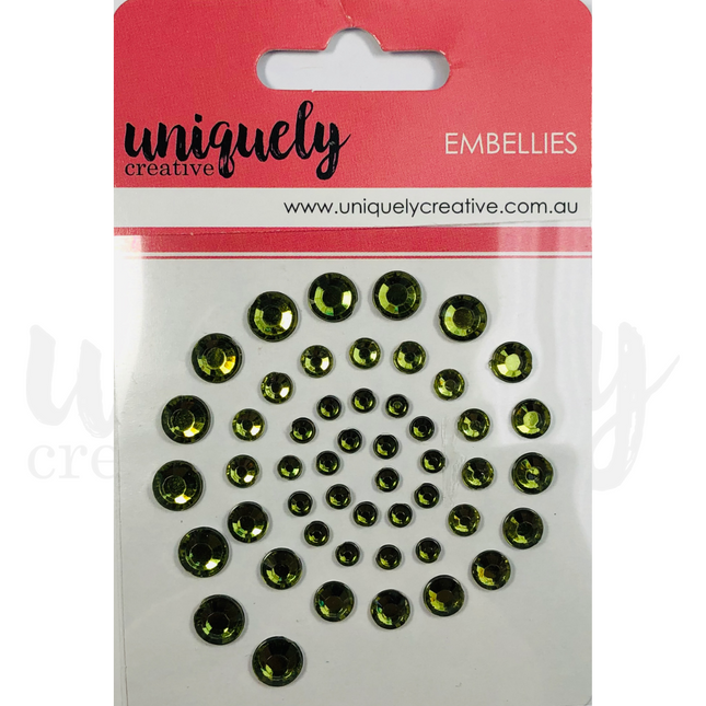 Uniquely Creative - Rhinestones - Sage